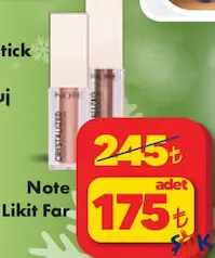 NOTE LİKİT FAR fiyat ve kampanya bilgisi